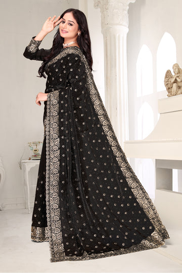 FBSR-702 Heavy Embroidered Saree