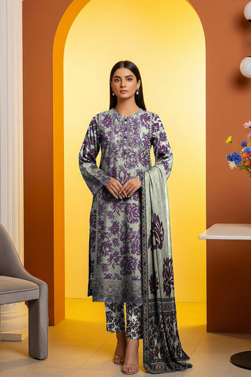 LS-2881 Ready-to-Wear Premium Winter Linen Suit - Heather Grey