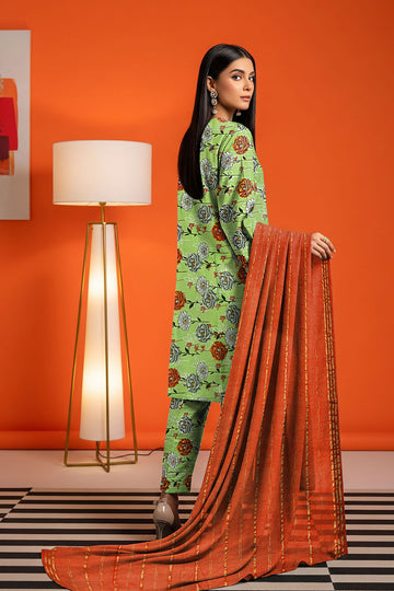 LS-2833.                        Exquisite Ready-to-Wear Polo Linen Suit - Neon Lime