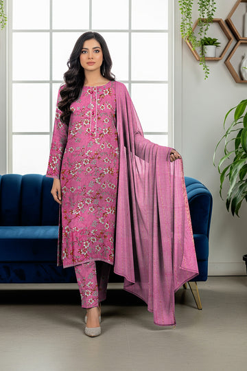 LS-2849.              Ready-to-Wear Polo Linen Pakistani Suit - Bubblegum Pink