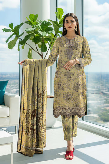 LS-2879 Ready-to-Wear Premium Winter Linen Suit - Goldenrod