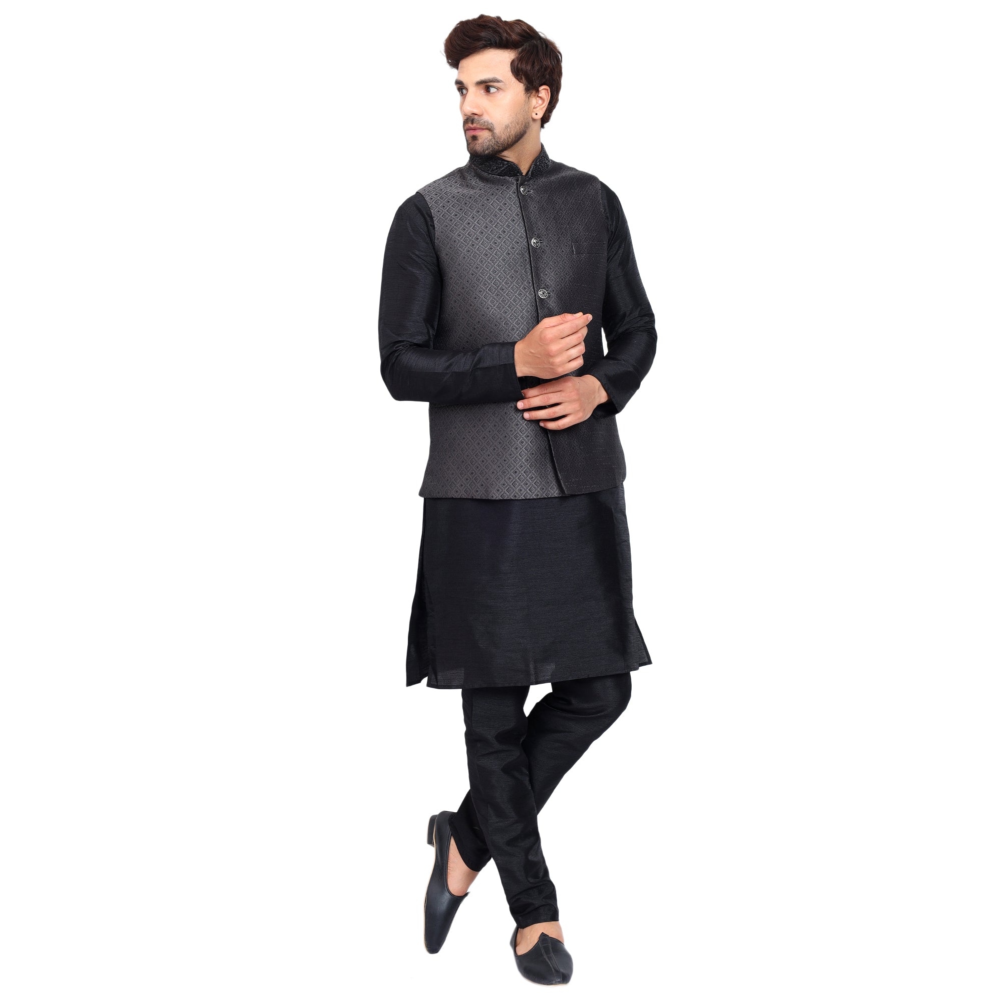 FBJK-77 Elegant Formal Waistcoat - Premium Men's Vest | Fabeha Online