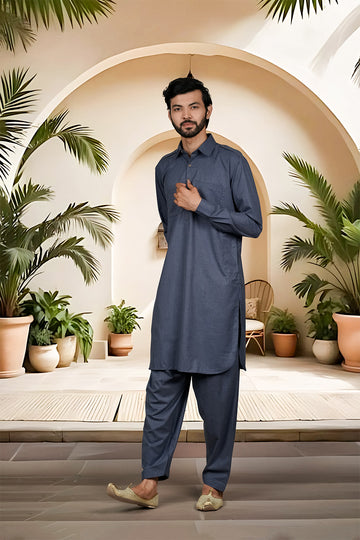 FBMS-276. Fabeha | Men's  Premium Suiting Shalwar Kameez | Superior Rayon Cotton | Tailored Set
