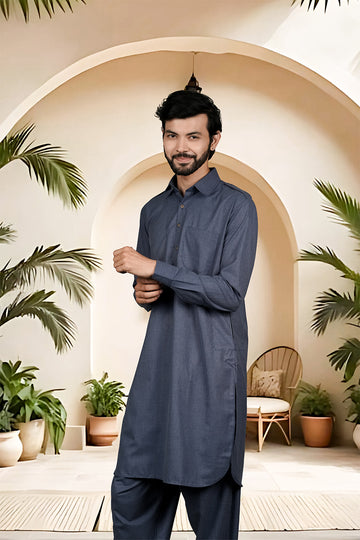 FBMS-276. Fabeha | Men's  Premium Suiting Shalwar Kameez | Superior Rayon Cotton | Tailored Set
