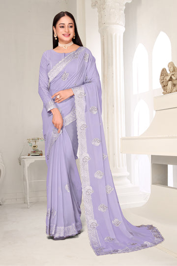 FBSR-633 Zari Butti Georgette Saree