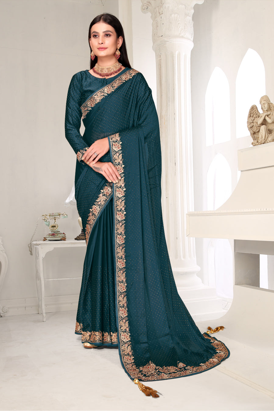 FBSR-738 Stone Embellished Saree