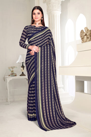 FBUNSR-01 Lightweight Printed Georgette Saree
