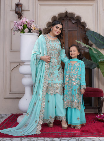 LS-2754 Mom & Daughter Matching Dress
