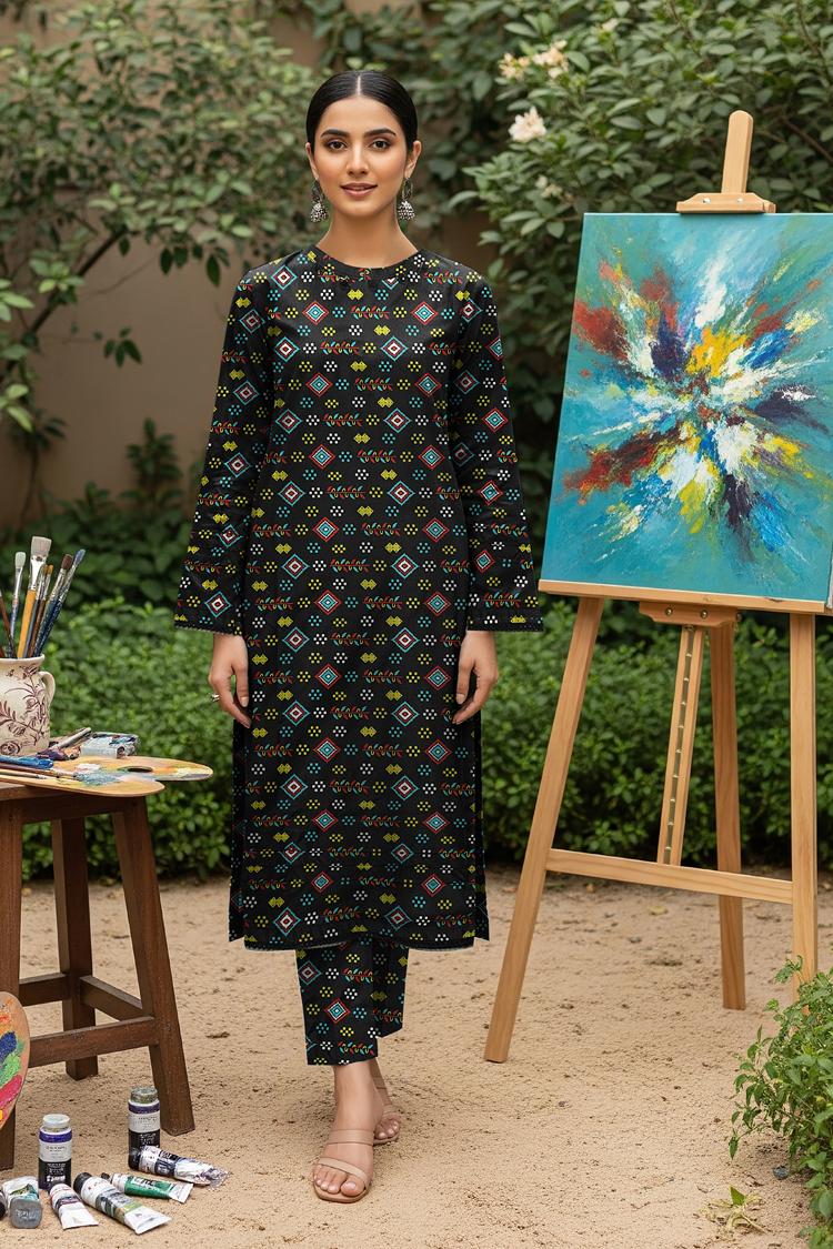 LS-2919 Ready-to-Wear Premium Polo Linen 2-Piece Co-ord Set -Noir Black