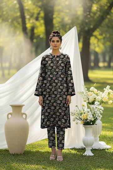 LS-2924 Ready -to -waer Premium Polo Linen 2-Piece Co-ord Set - Charcoal