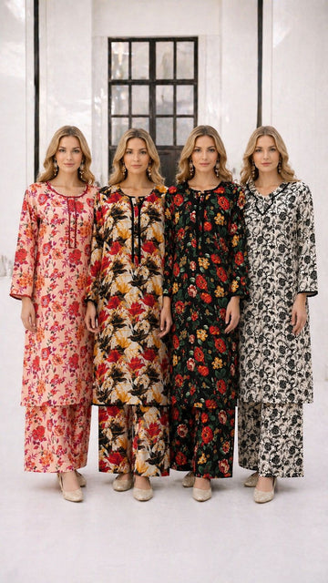 MOZ-3089 Readymade Linen Printed Co-Ord Set|Spring Summer Edition