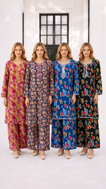 MOZ-3093 Readymade Linen Printed Co-Ord Set|Spring Summer Edition