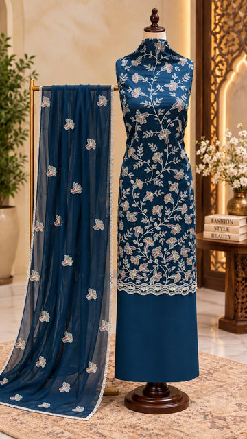 FBUNS-14  Luxury Four Piece Embroided Unstitched Collection