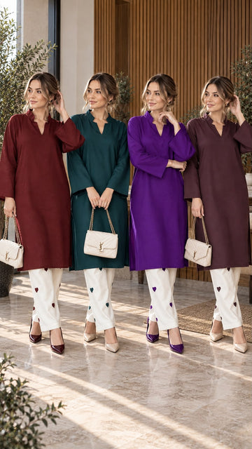 FBRS-1026 Modern Modest Fusion Co-ord Set | Exclusively Desiged by Fabeha