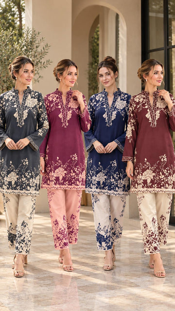 FBRS-1022 Modern Digital Print | Rayon Co-ord Set | Exclusively Designed by Fabeha