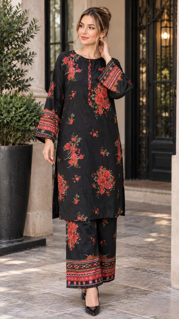 RNZ-3187 Women`s Dhanak  Co-Ord Set With Palazzo Pants| Fabeha Fashion