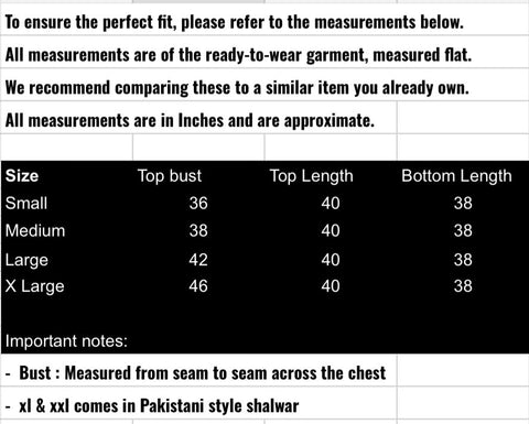 fabeha size-guide