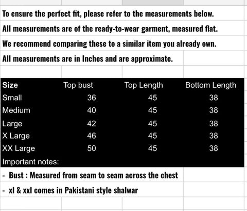 fabeha size-guide