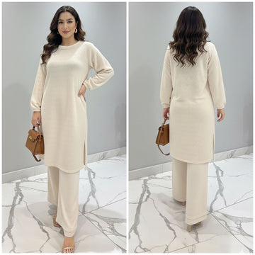 FBCRD-03 Premium Stretch Jacquard Winter Co-Ord Set  | Heavy-Gauge Textured Fabric | Comfortable Tailored Fit, Sizes S–XL | Fours  Colours | FABEHA