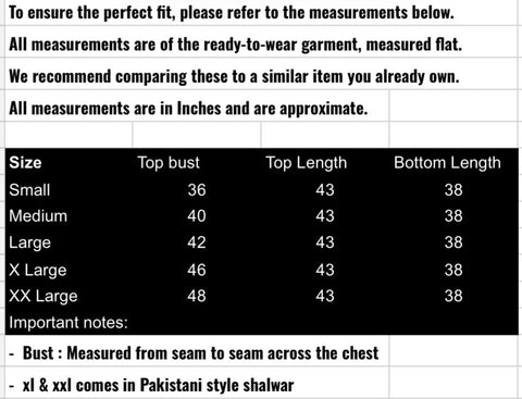 fabeha size-guide