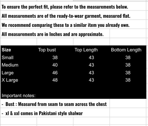 fabeha size-guide