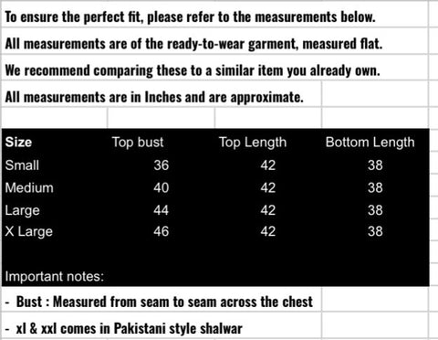 fabeha size-guide