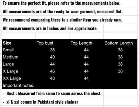 fabeha size-guide