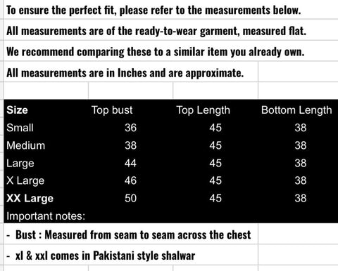 fabeha size-guide