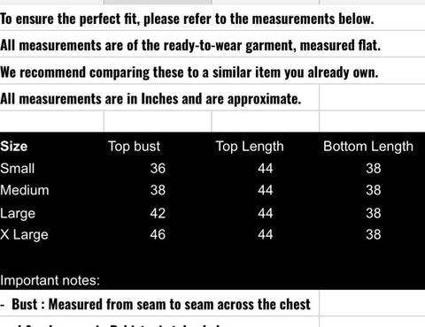 fabeha size-guide