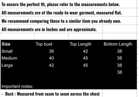 fabeha size-guide