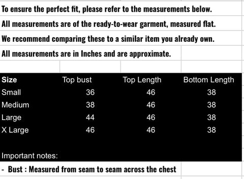 fabeha size-guide
