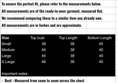 fabeha size-guide