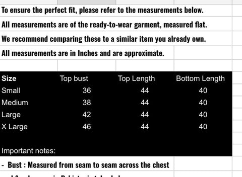 fabeha size-guide