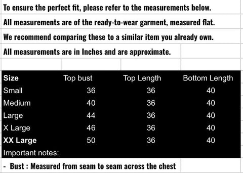 fabeha size-guide