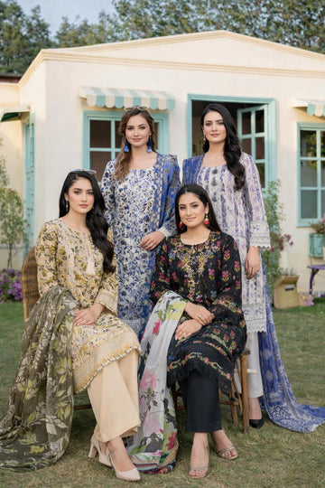 LS-3070 Munira  Ready to Wear Pakistani Designer | Premium Lawn Palzoo Suit | Embroidered Dress with Matching Dupatta