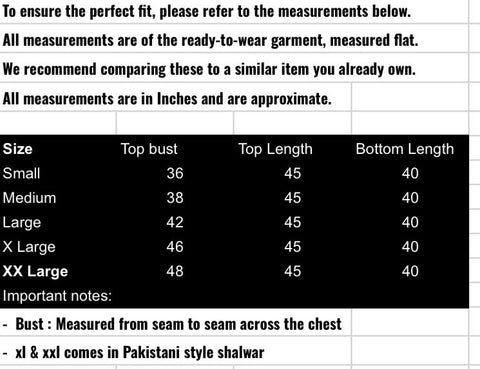 fabeha size-guide