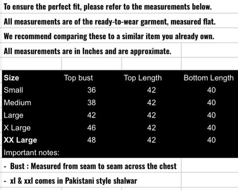 fabeha size-guide
