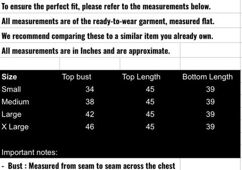 fabeha size-guide