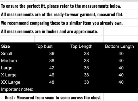 fabeha size-guide
