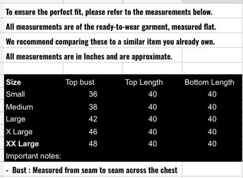 fabeha size-guide