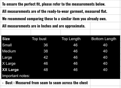 fabeha size-guide