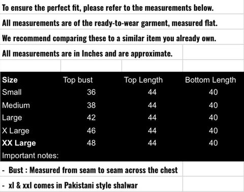 fabeha size-guide