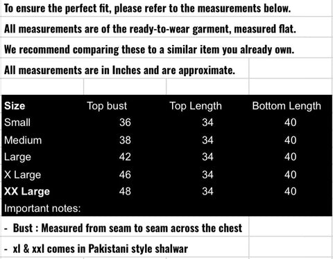 fabeha size-guide