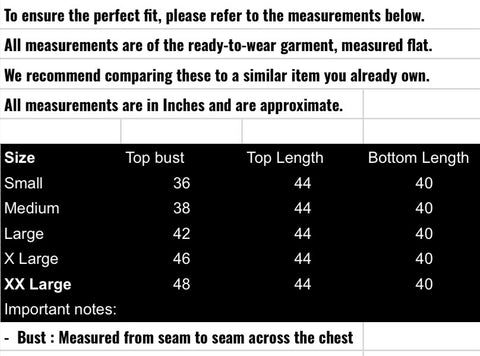 fabeha size-guide
