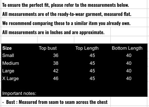 fabeha size-guide
