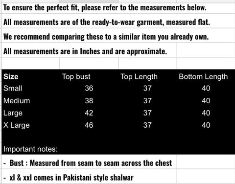 fabeha size-guide