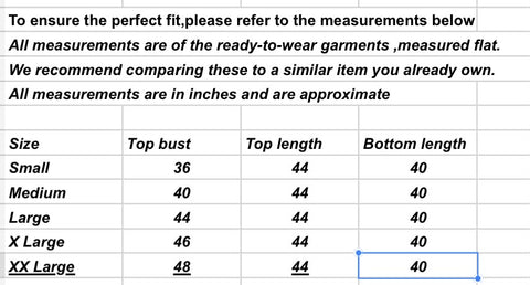 fabeha size-guide