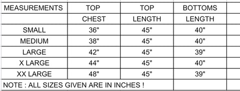 fabeha size-guide