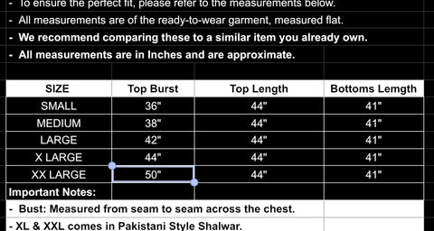 fabeha size-guide