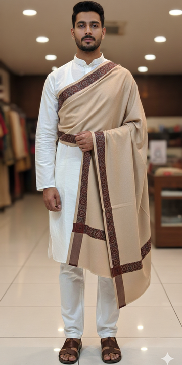 FBLH-02 Traditional Men's Loi Shawl | Premium Formal Winter Wear